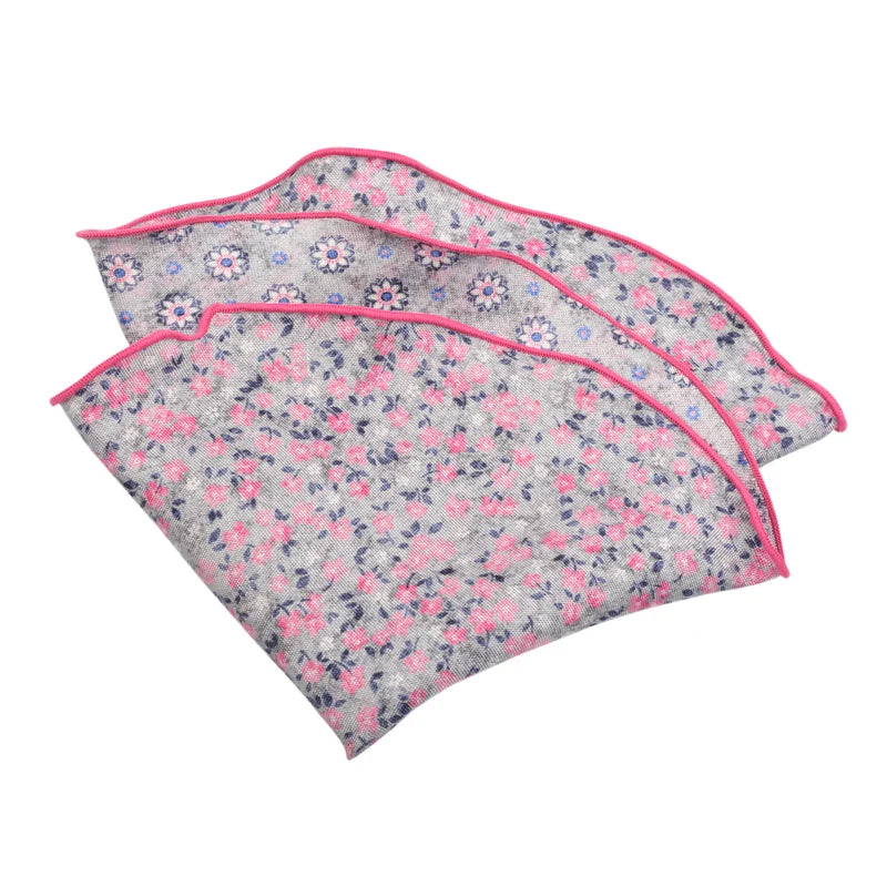 Floral Silk Pocket Round