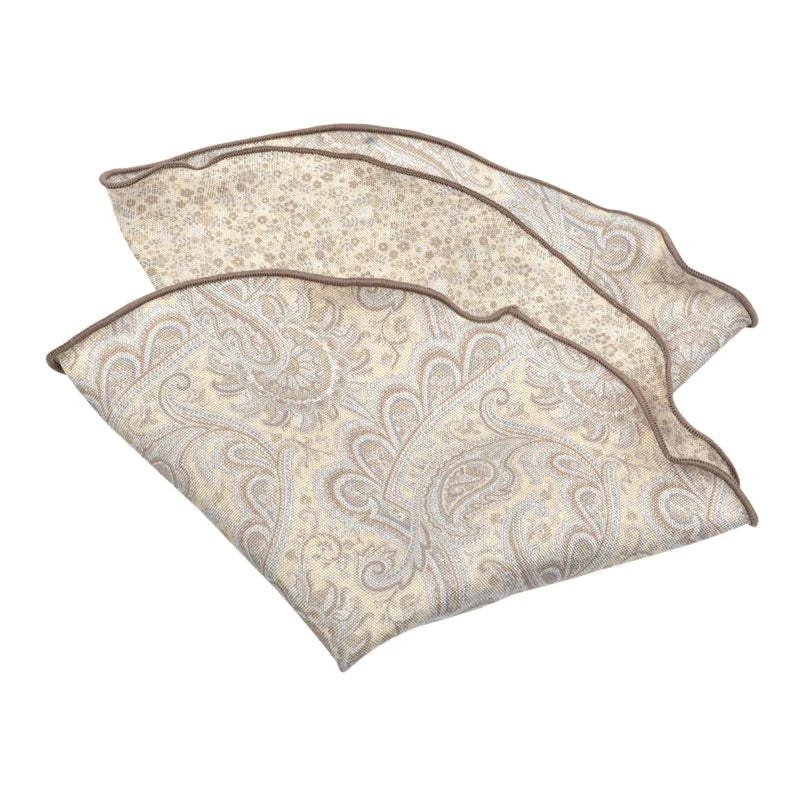 Paisley Silk Pocket Round