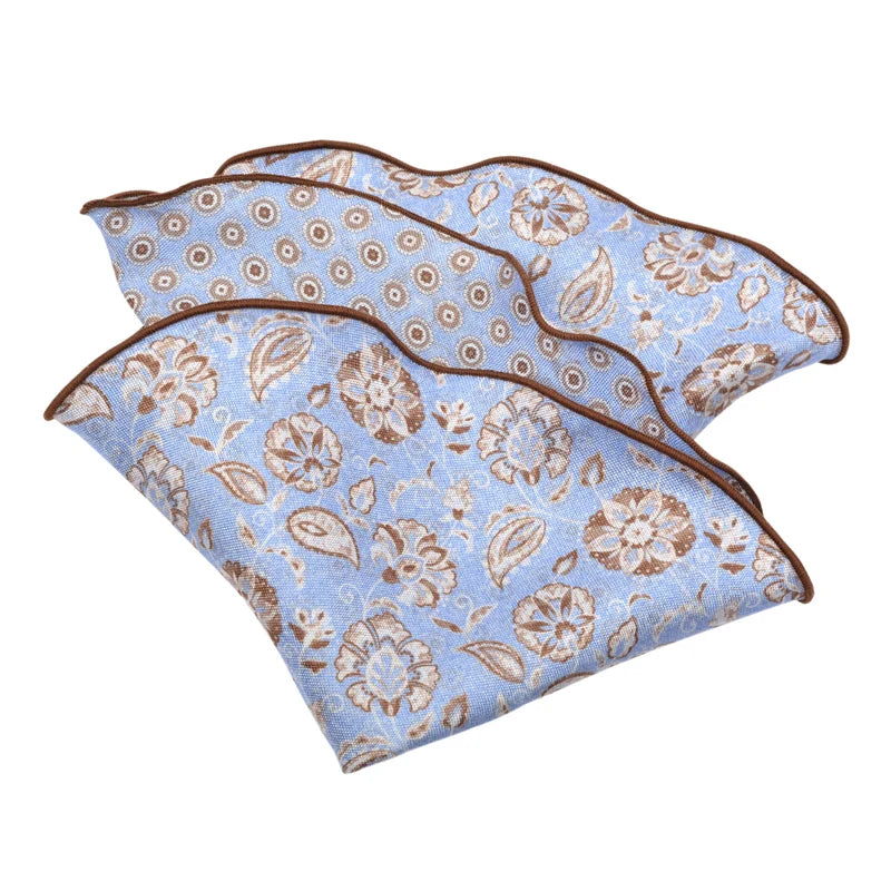 Floral Silk Pocket Round