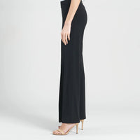 Kick Front High Slit Pant - Black