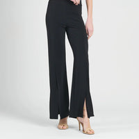 Kick Front High Slit Pant - Black