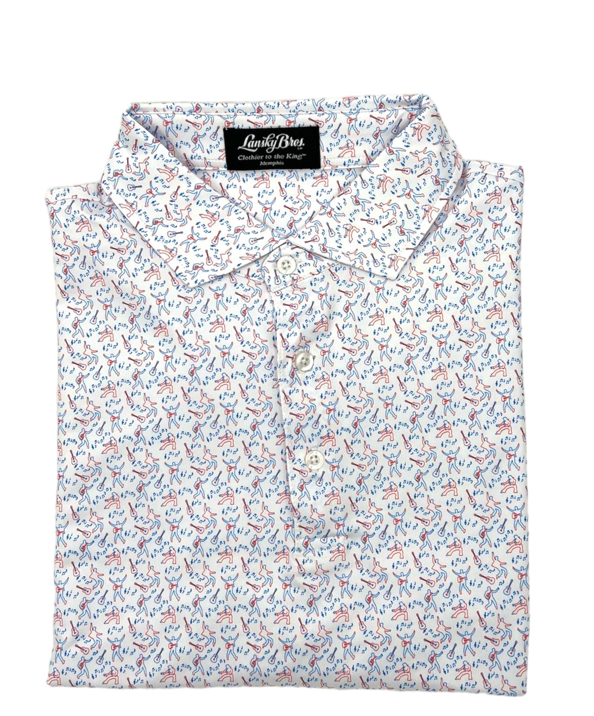 Elvis Shake, Rattle and Roll Performance Polo Clothier to The King