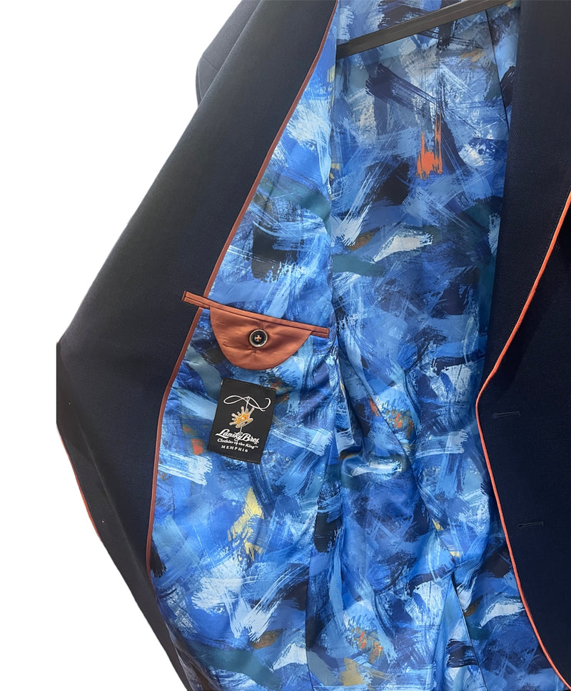 Navy w/ Orange Trim Sport Coat