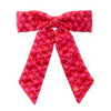 Scalloped Bow Barrette With Beads