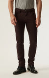 Courage Straight Leg Pants in Burgundy Twill