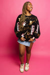Black Music Note & Instrument Sweatshirt