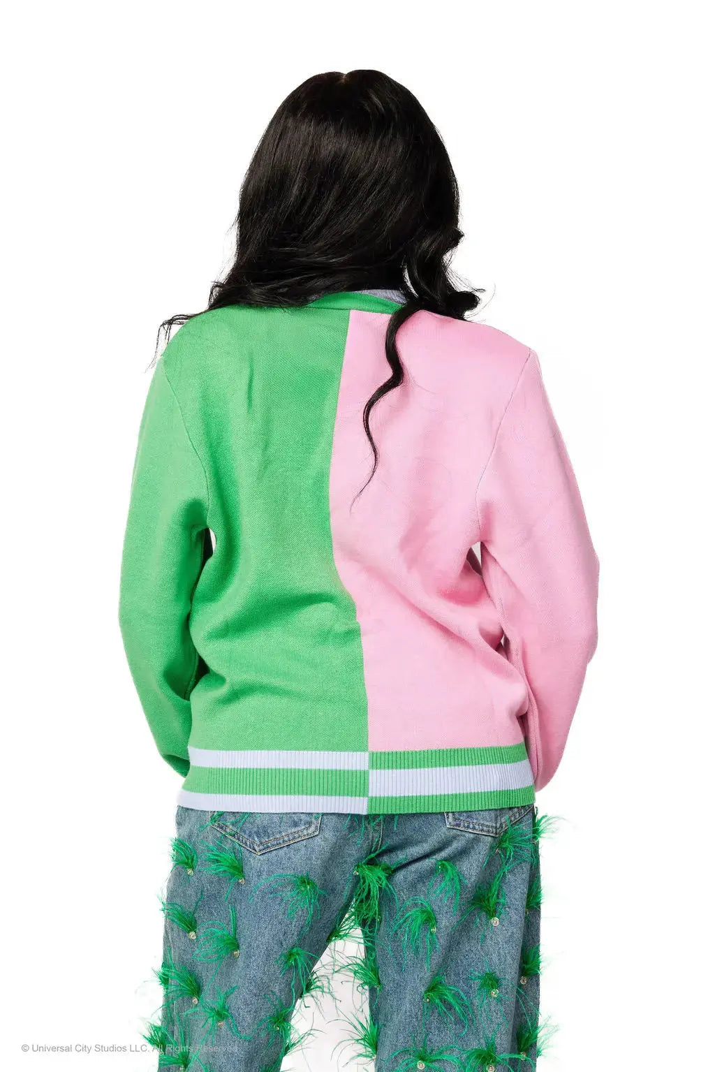 Wicked X Queen of Sparkles Elphaba & Glinda Colorblock Cardigan Queen of Sparkles