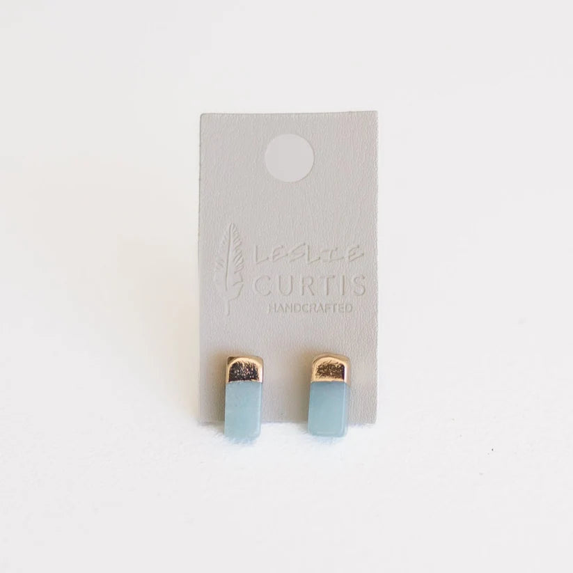 Reed Accent Stud Earrings