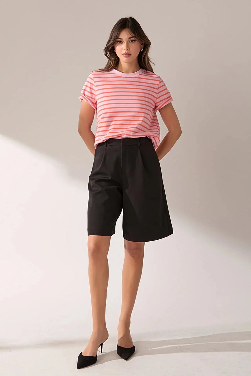 Pink Striped T-Shirt English Factory