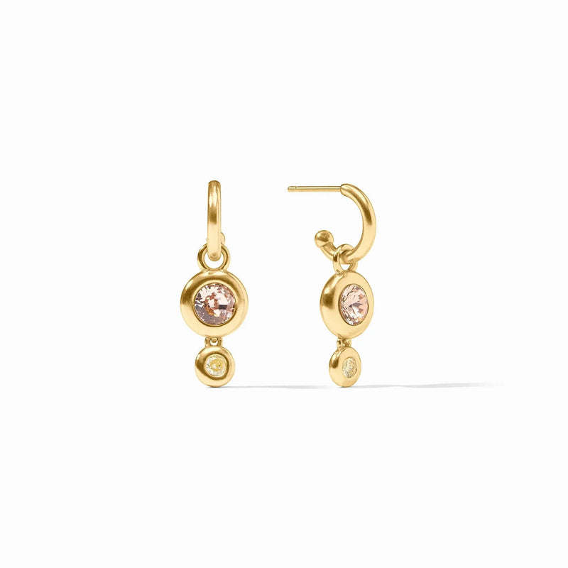 Rainbow Duo Hoop & Charm Earring JULIE VOS