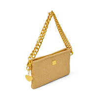 Fame Handbag - Dune Raffia