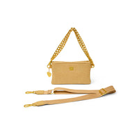 Fame Handbag - Dune Raffia