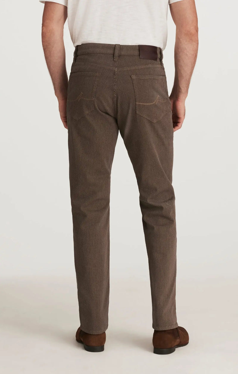 Charisma Relaxed Straight Pants - Coffee Diagonal 34 Heritage