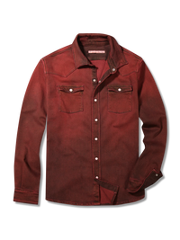 Roper Western Snap Shirt/Shacket - Bordeau
