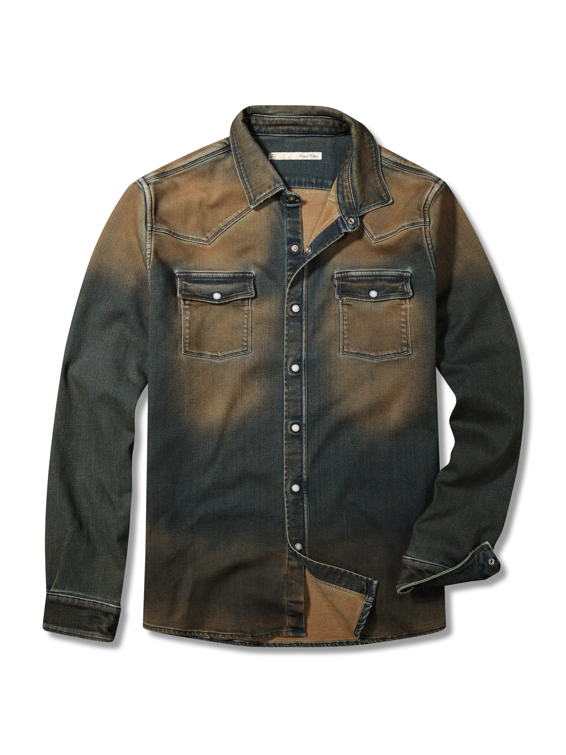 Roper Western Snap Shirt/Shacket - Caffe