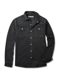 Roper Western Snap Shirt/Shacket - Nero