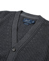 Portsmouth Rib Cardigan - Gunmetal Grayers