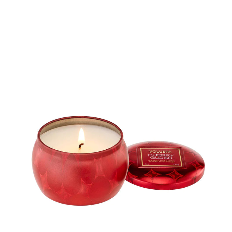 CHERRY GLOSS MINI TIN CANDLE