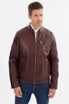 Shelby Double Stripe Moto Jacket – Oxblood Regency