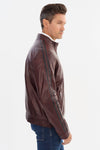 Shelby Double Stripe Moto Jacket – Oxblood Regency