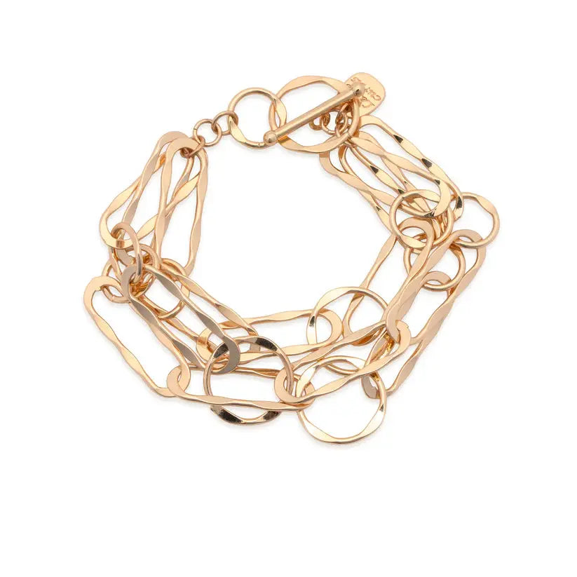 Sinclair Layered Gold Bracelet Leslie Curtis