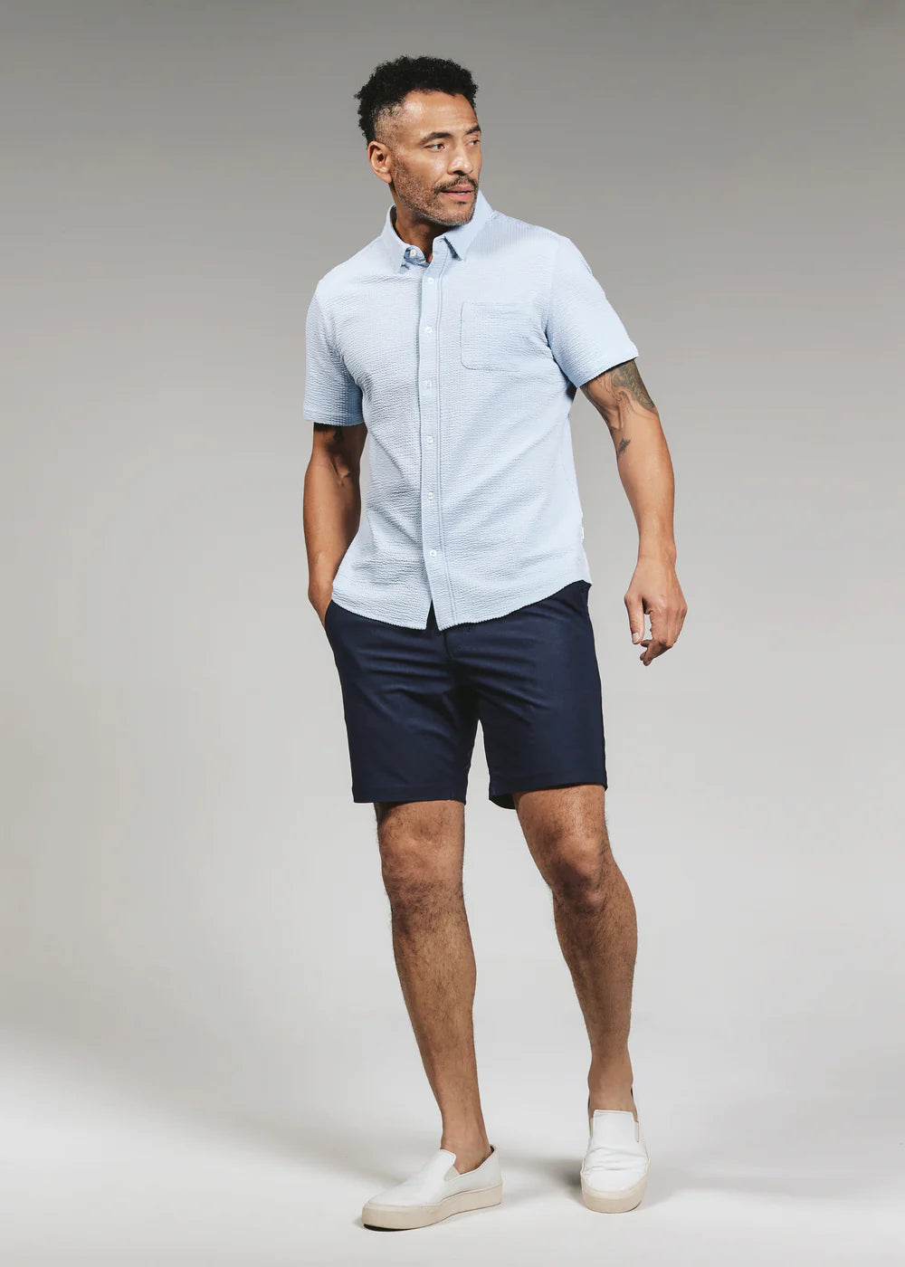Bennet Short Sleeve Shirt - Ice Blue