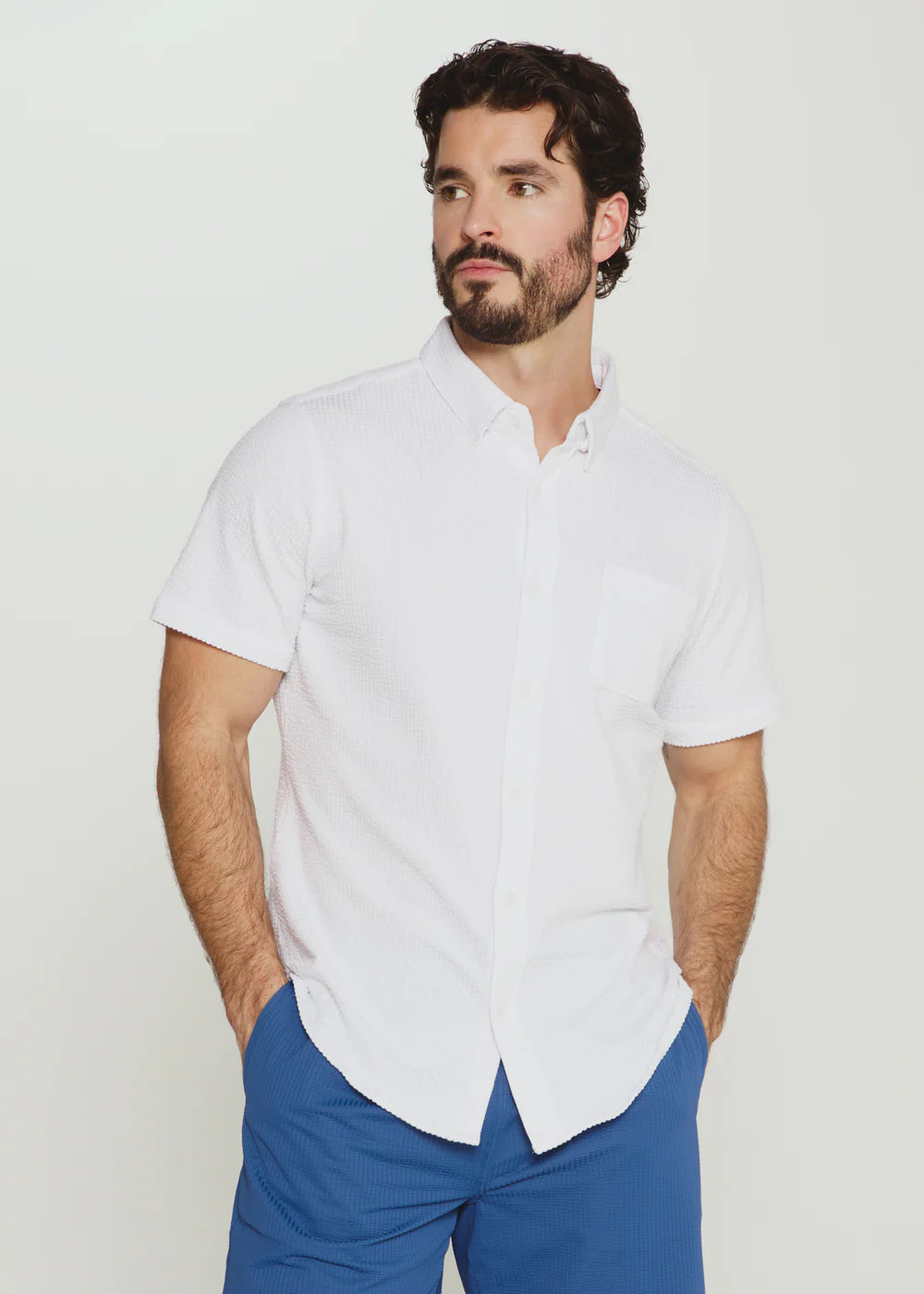 Bennet Short Sleeve Shirt - Ivory