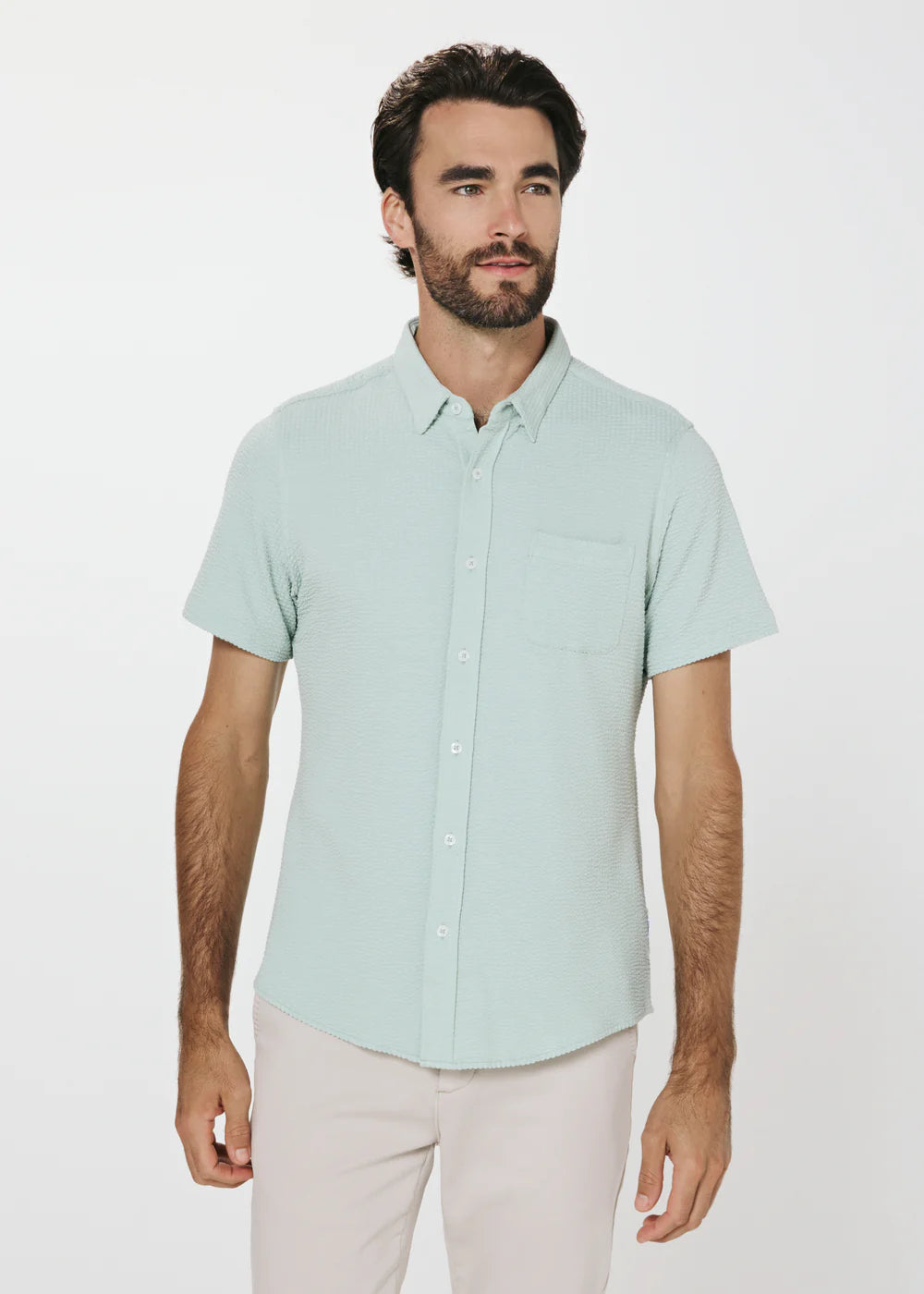 Bennet Seersucker Shirt - Mint