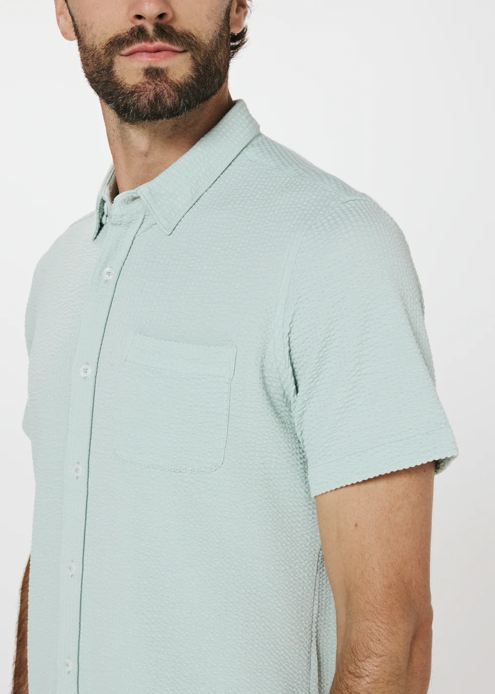Bennet Seersucker Shirt - Mint