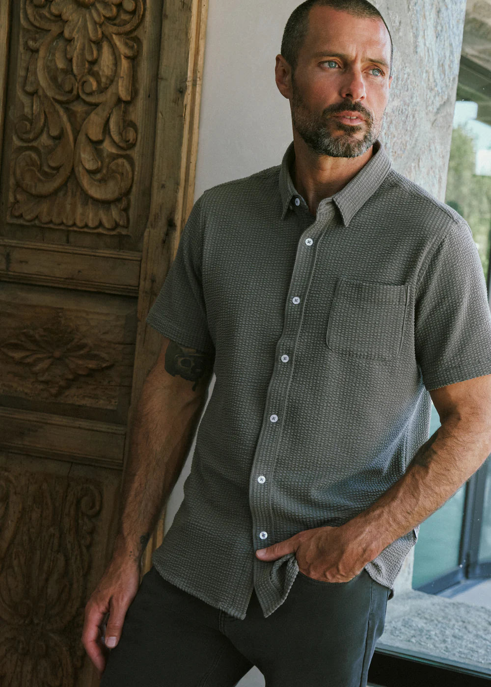 Bennet Short Sleeve Shirt - Steele Grey