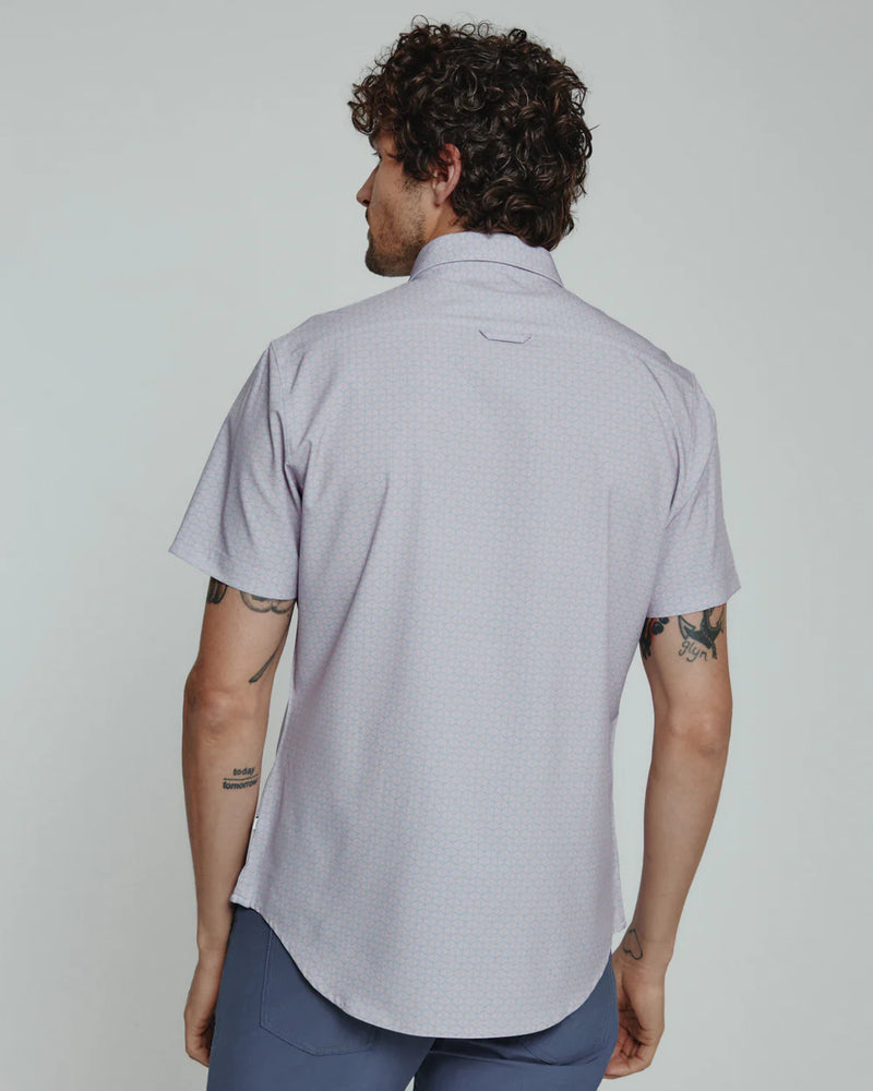 Palm Short Sleeve Shirt - Stone Rose