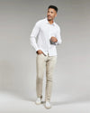 Ferris Long Sleeve Shirt - White 7 Diamonds