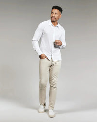 Ferris Long Sleeve Shirt - White 7 Diamonds