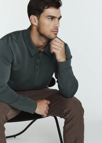 REV™ Long Sleeve Polo - Basil