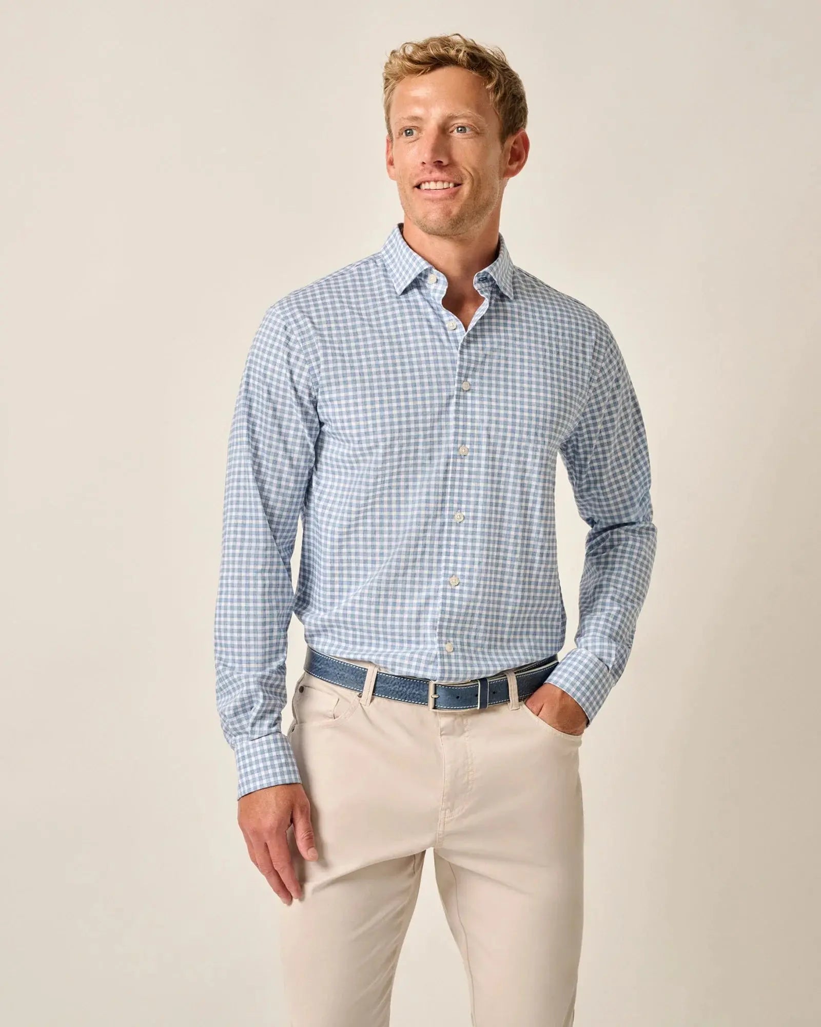 Westwood Performance Button Down - Navy Johnnie-O
