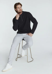 Monterey Textured Quarter Zip Pullover - Navy