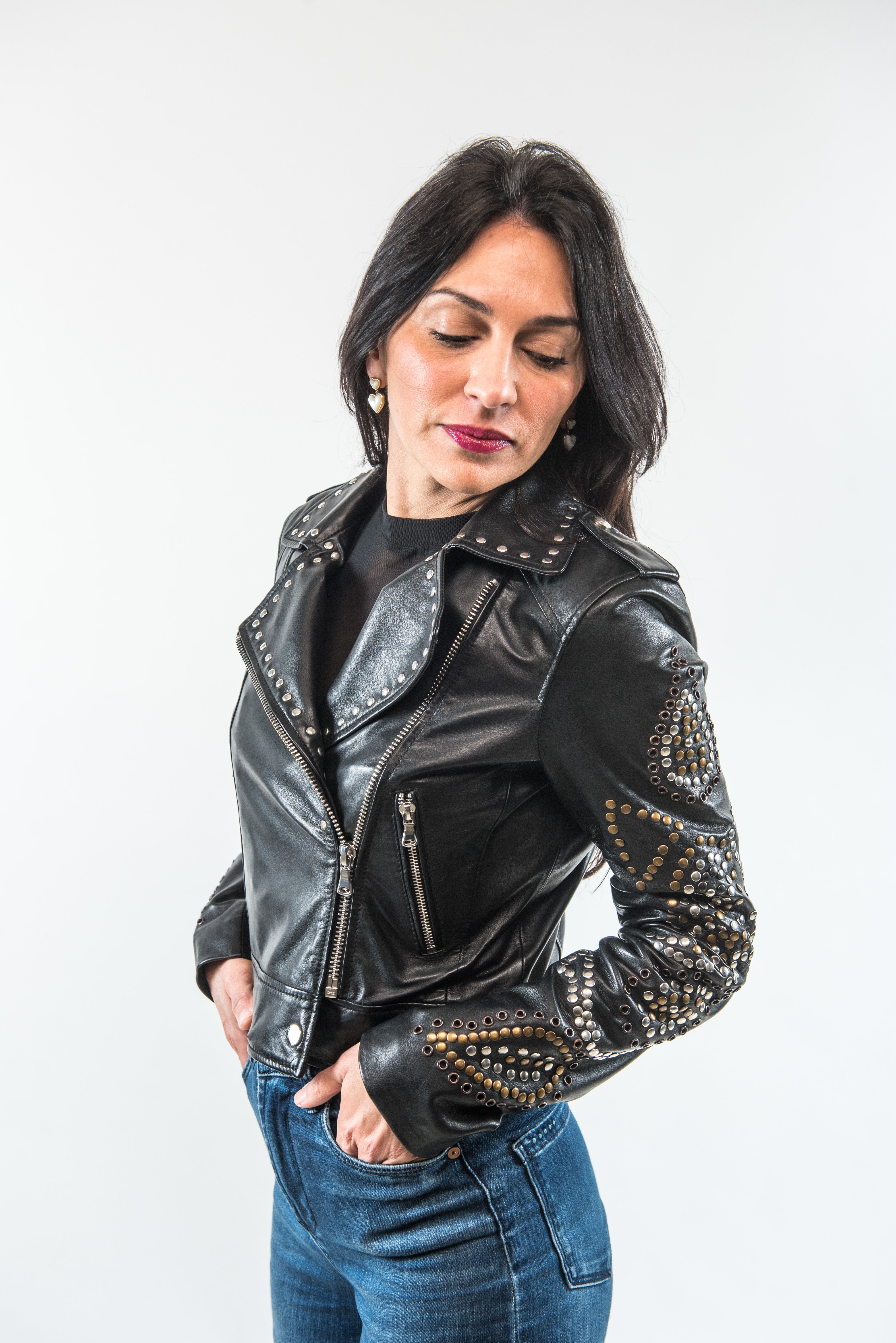 Studded Leather Jacket - Lansky Bros. | Clothier to The King