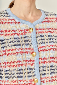 Textured Stripe Jacket English Factory