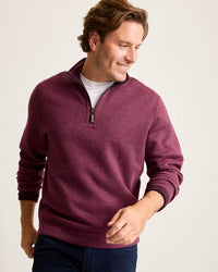 Flip Coast Reversible Half-Zip Sweatshirt - Rum Berry Heather