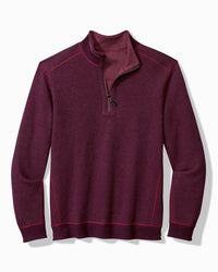 Flip Coast Reversible Half-Zip Sweatshirt - Rum Berry Heather