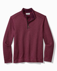 Flip Coast Reversible Half-Zip Sweatshirt - Rum Berry Heather