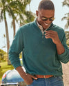 Flipview Reversible Half-Zip Sweatshirt - Emerald Coast Blue Heather Tommy Bahama