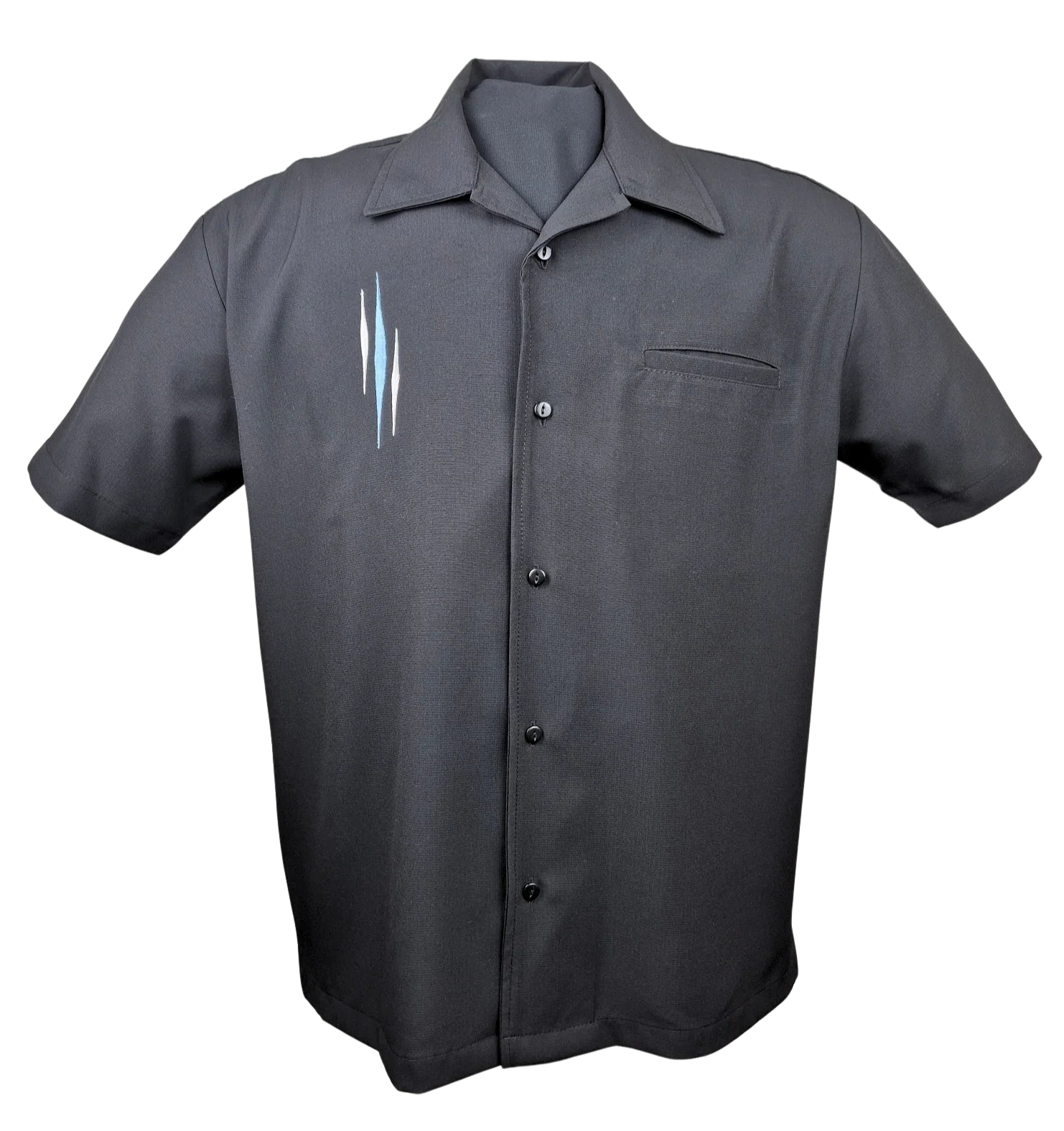 The Triple Diamond Retro Shirt - Black