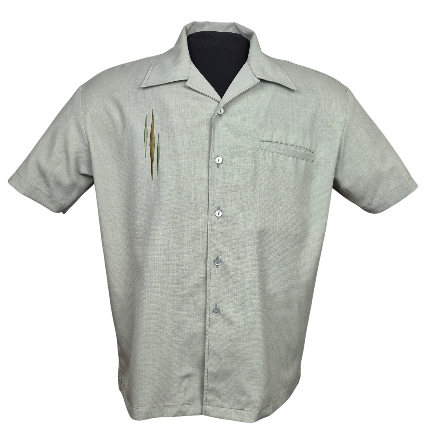 The Triple Diamond Retro Shirt - Sage