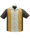 Atomic Mad Men Bowling Shirt - Coffee