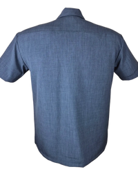 The Kingston Retro Shirt - Denim/ Mustard /Stone Clothier to The King