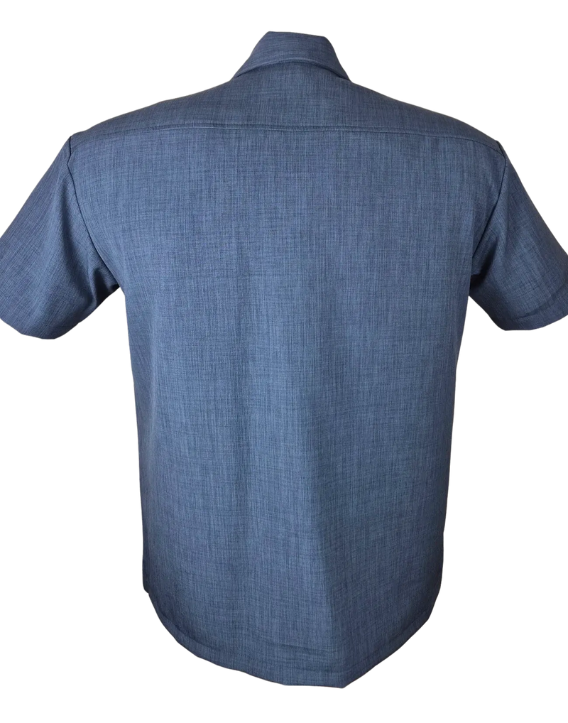 The Kingston Retro Shirt - Denim/ Mustard /Stone Clothier to The King