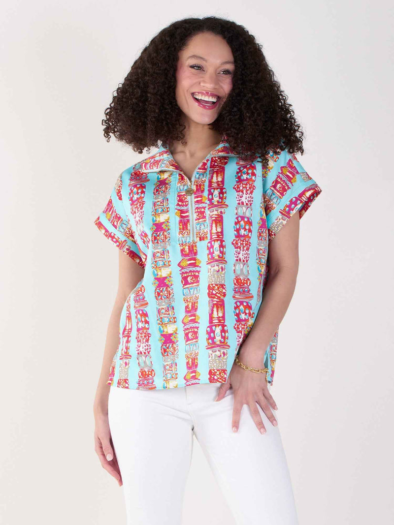 Poppy Pullover - Iconic Iris
