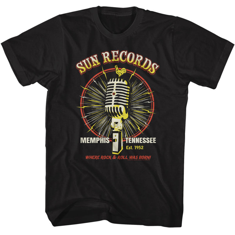 Sun Records Tee - Microphone Burst