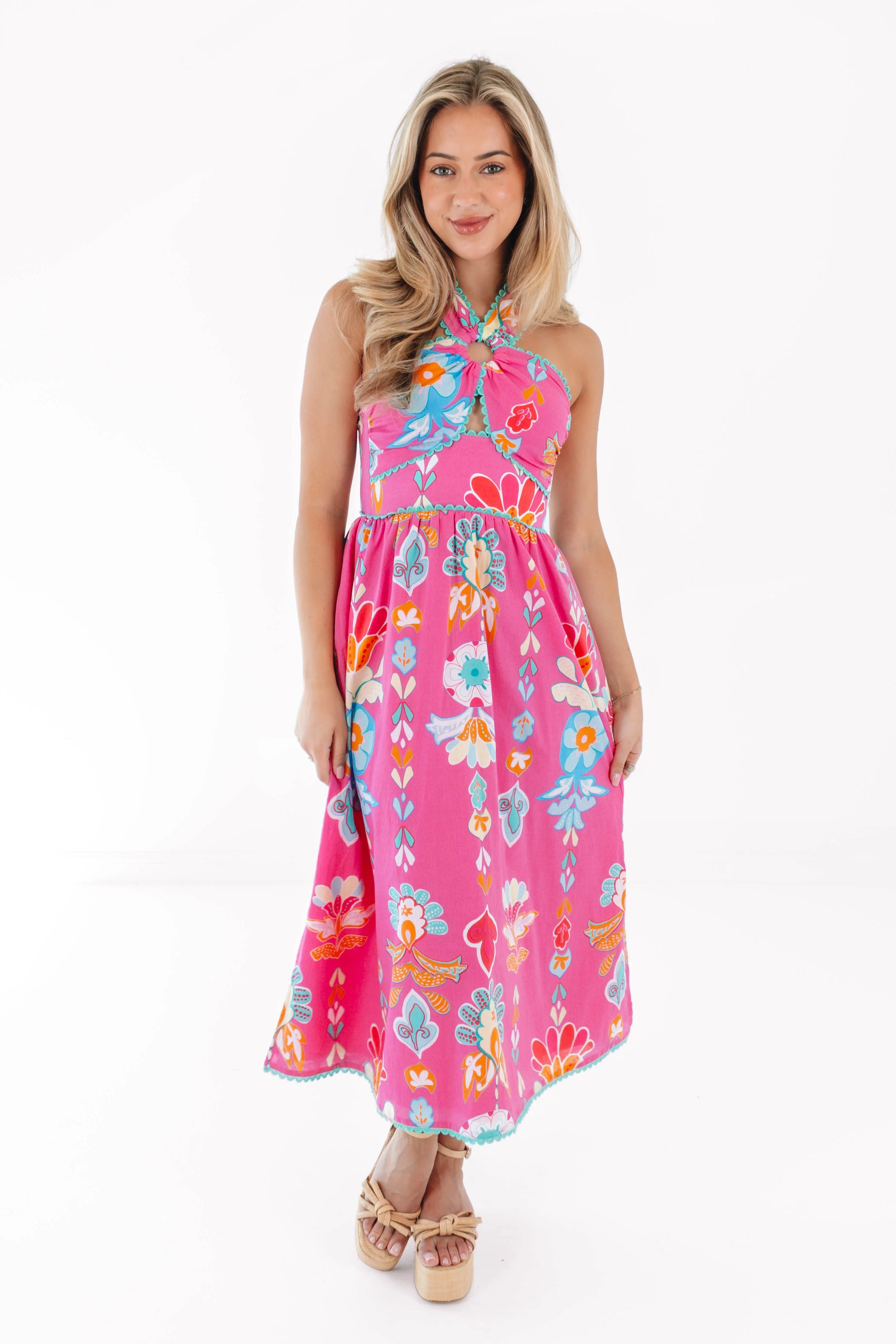The Sailor Ric Rac Cross Midi Dress